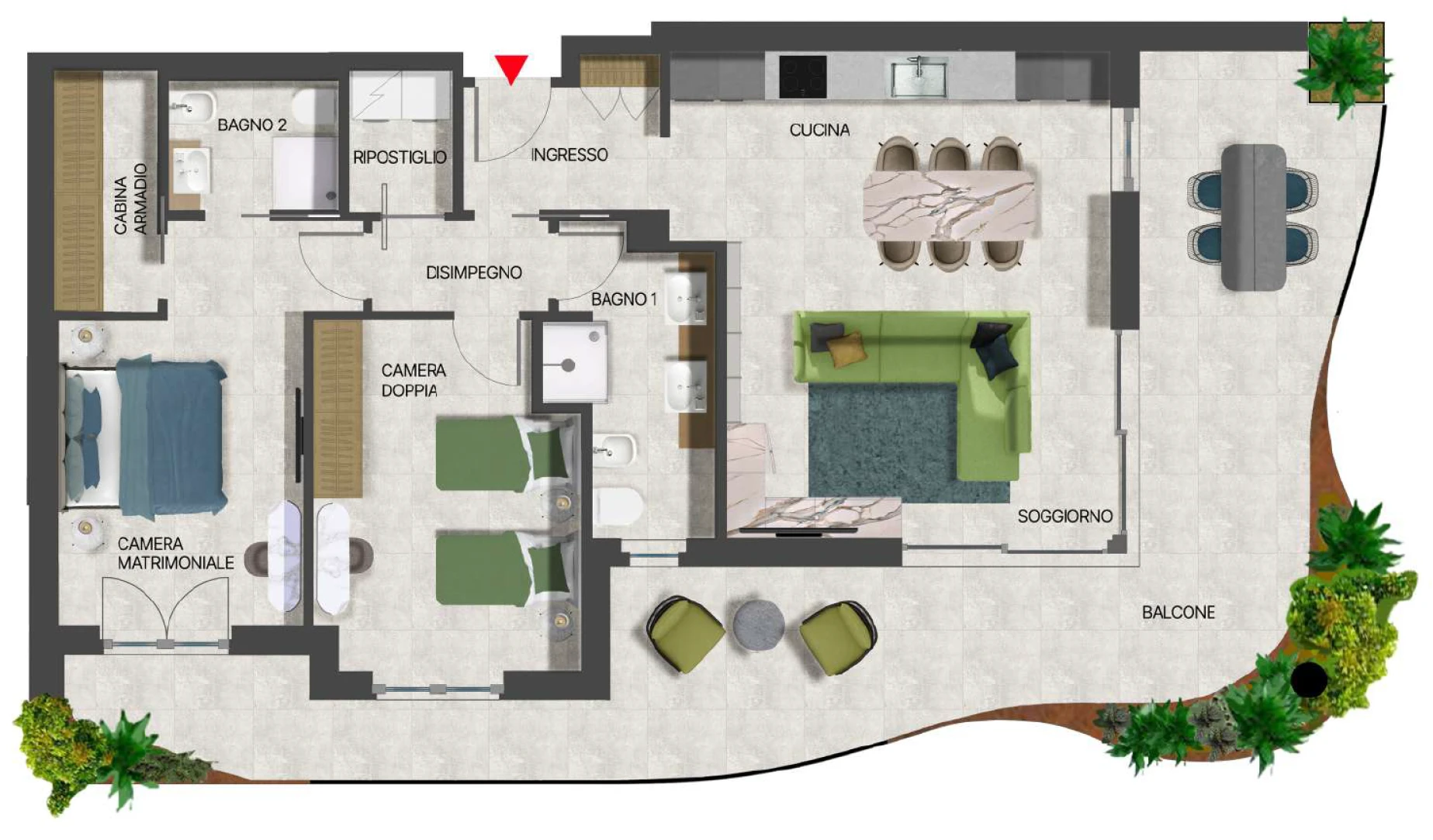 Planimetria Residenza Cuore Verde